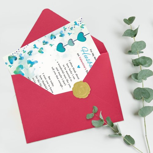 Missonemi Husband Valentines Day Card, Funny Valentines Cards Gifts for Husband from Wife-8x5.3 Inches, Double-Sided