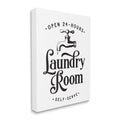 Stupell Industries Self-Serve Laundry Room Sign Vintage Faucette Drip, Designed by Lettered and Lined Canvas Wall Art, White