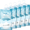 Corodo Moisture Absorbers Packets - 5 Pack Hanging Moisture Absorbers Dehumidifier Bags for Closet Bathroom Kitchen, Fragrance Free Humidity Absorber Packs, Removes Moisture & Odors