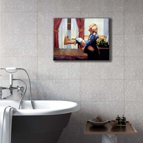 Harry on The Toilet | Dumb and Dumber Bathroom Art - Funny Movie Poster Canvas Print Decor