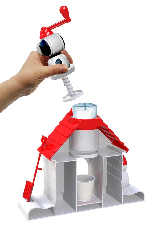 Cra-Z-Art Snoopy SNO-Cone Machine, Snow Cone Shaved Ice Maker Ice Shaver, Snoopy House Shaped Shaved Ice Maker Comes with Fruit Punch Flavor Packet, Ages 6 and Up, White
