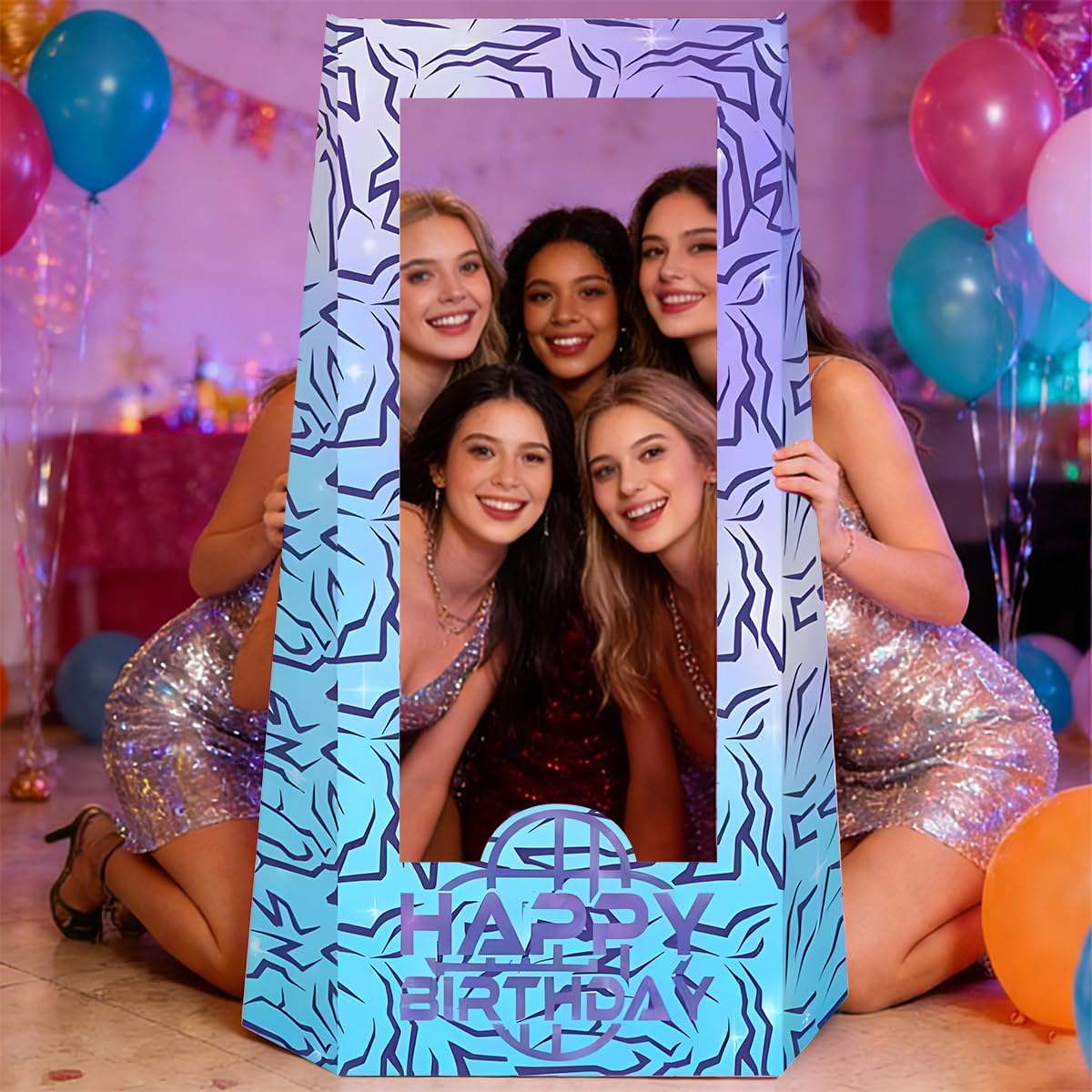 Purple Demon | 4.9 Ft Tall Life-Size Cardboard Stand-In | Perfect for Themed Parties & Photo Booths
