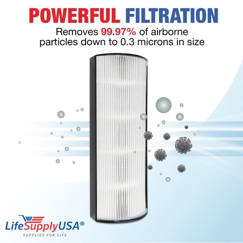 30610 True HEPA Filter Replacement Compatible with Hunter 30611, 40882, 40884, 408841 Air Purifiers by LifeSupplyUSA