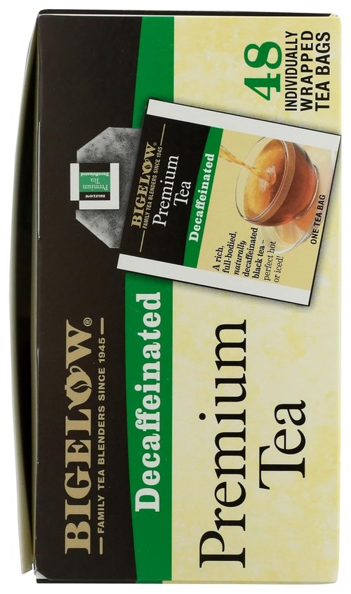 Bigelow Premium Decaffeinated Black Tea - 48 Individually Wrapped Tea Bags for a Smooth Brew