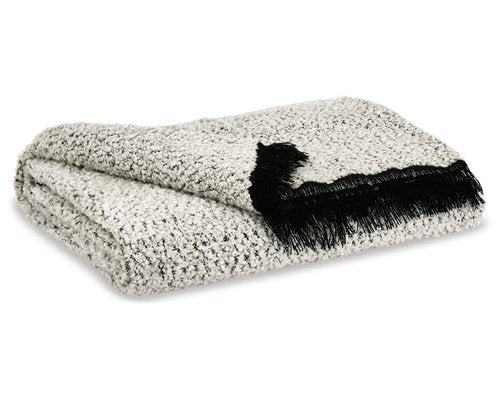 Signature Design by Ashley Leonita Coastal Throw, Black &White