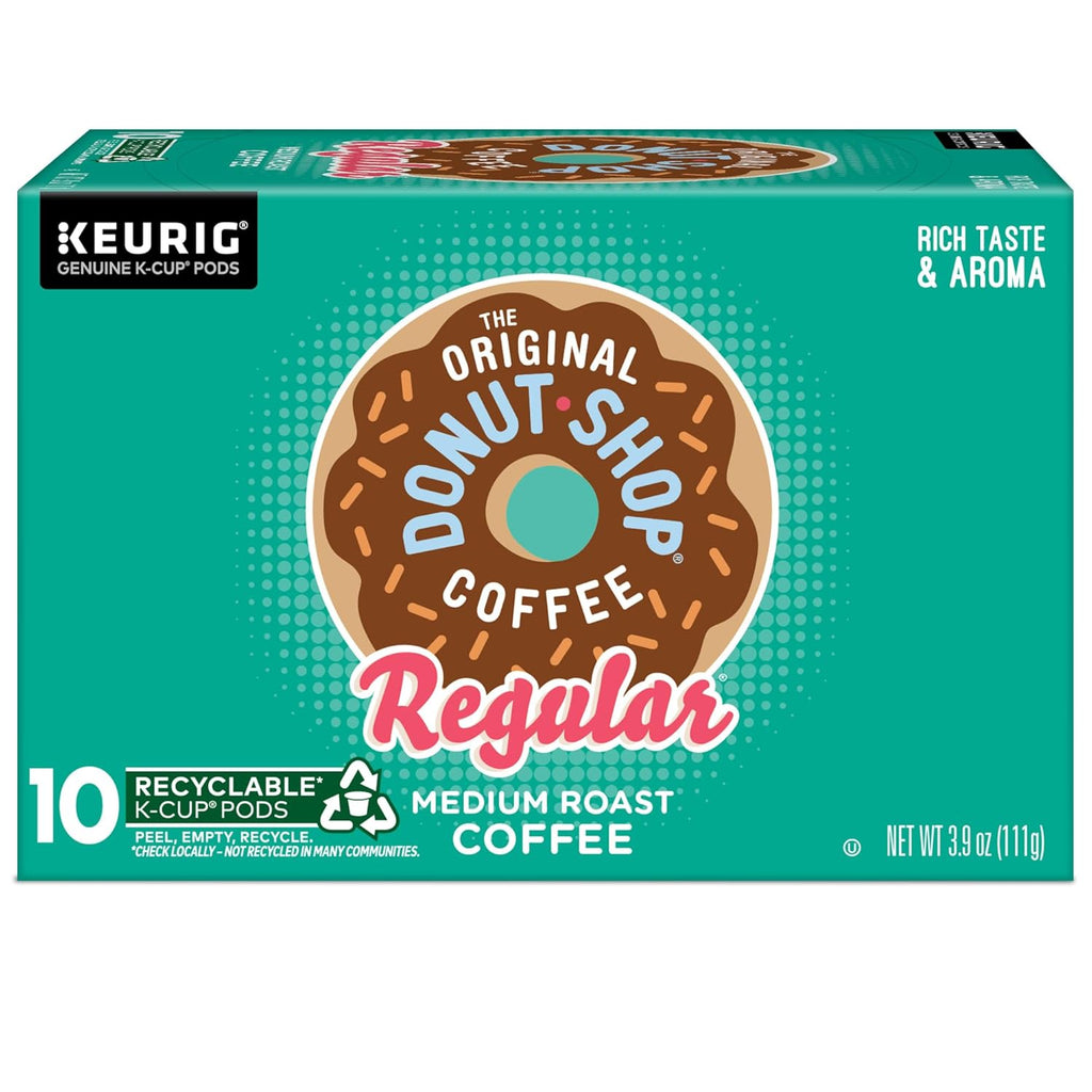 Original Donut Shop K-Cup Pods - Medium Roast Coffee | 60 Count (6 Packs of 10)