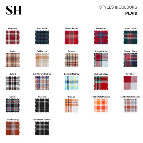 Solino Home Linen Table Runner 108 Inches Long - 100% Pure Linen Red Classic Tartan Plaid Table Runner 14 x 108 Inch for Dining