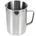 Veemoon Large Stainless Steel Measuring Cup, 1000ml/32OZ Metal Embossed Measuring Pitcher with Handle and Scale Coffee Milk Frothing Pitcher Latte Art Cup for Science Experiments Kitchen Liquid Mixing