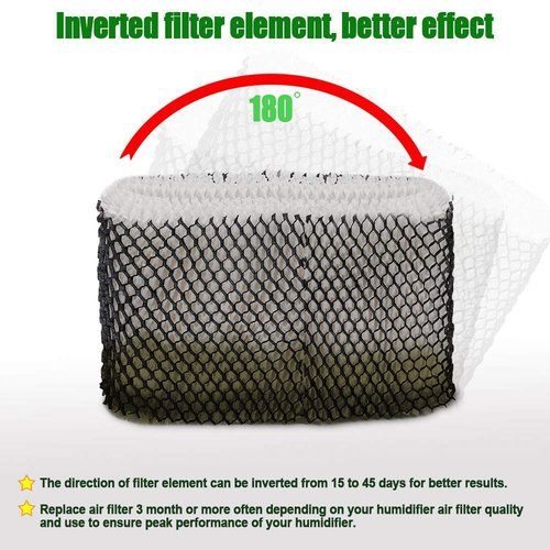 HIFROM Wick Humidifier Filter Replacement for Holmes HM3500, HM3501, HM3600, HM3608, HM3640, HM3641, HM3650, HM3655, HM3655BF, HM3656 Replace HWF75 HWF75CS HWF75PDQ-U - Filter D (8pcs)