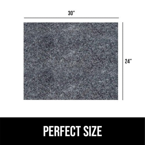 GORILLA GRIP LeakGuard Non-Adhesive Under Sink Mat for Kitchen Cabinet, Waterproof Quick Dry Shelf Liner, Durable Absorbent Felt Mats for Bathroom Sinks, Cabinets, Dresser, Easy to Trim 24x30 Charcoal