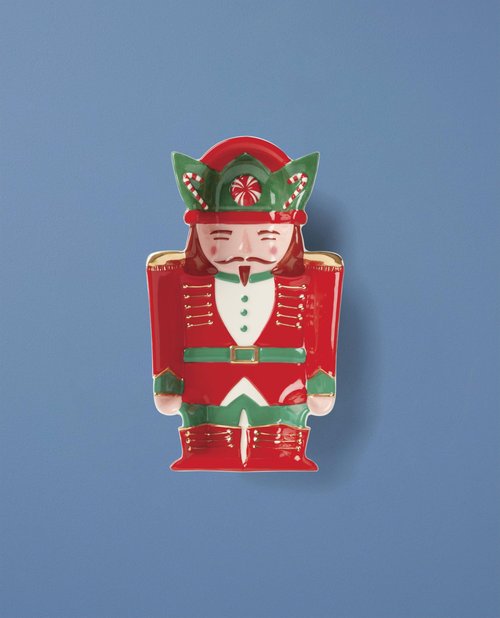 Lenox 896875 Nutcracker Dinnerware Treat Dish, 1-Piece, Christmas & Holiday Hosting