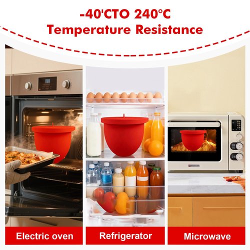 Silicone Liners for Kitchen Aid Tilt-Head 5QT Stand Mixers,3 PCS Silicone Bowl Liners with Lids,Thicker,Heat-Resistant & Non-Stick,Mixer Attachments & Accessories for Baking and Cooking