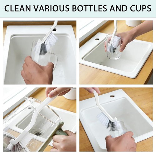 Crevice Cleaning Brush Set - Hard Bristle Gap Scrubber Tools for Bathroom Grout & Window Tracks | 12-Pack Home Essentials