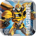 Amscan 541413 Transformers™ 7" Square Plates, 8 pcs, Party Favor