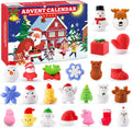 Skiennix Christmas Squishies Advent Calendar 2025 | 24 Cute Mochi Toys for Holiday Countdown