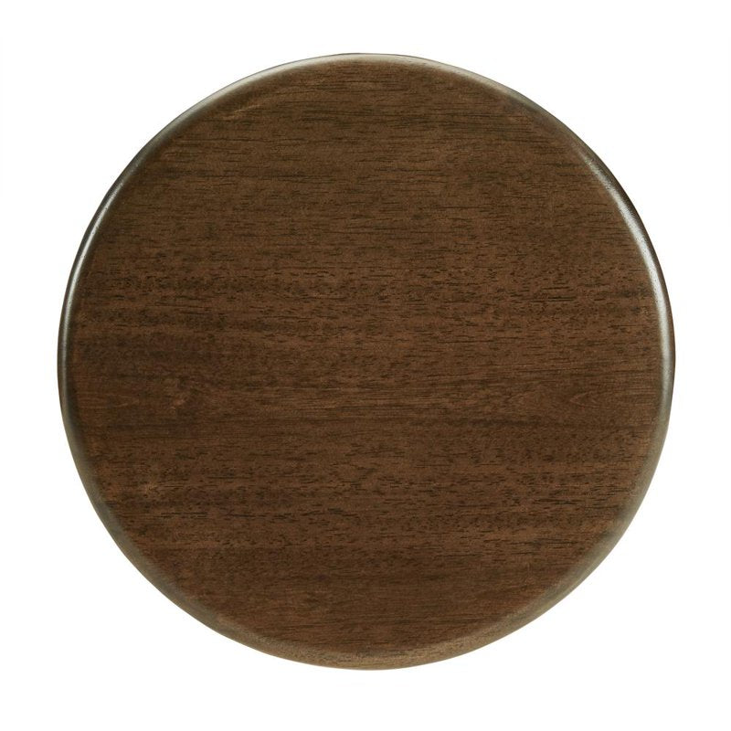 Adjustable Metal Bar Stool - Brown & Matte Black
