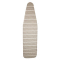 HOMZ 1915078 Premium Standard Width Ironing Board Cover and Pad, Taupe/Brown/White Pattern