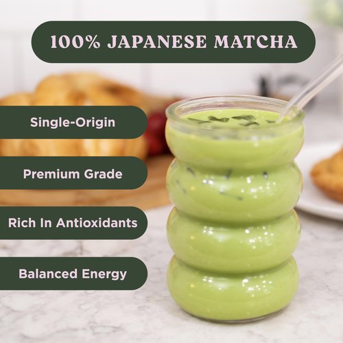 The Harmony Matcha Lavender (10 Sticks) Premium Japanese Matcha Powder, Rich in Antioxidants & L-Theanine, Sweetened with Organic Sugar, No Preservatives