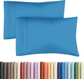 Queen Pillow Cases by [Brand Name] - Ultra Soft Hotel Quality Covers | Wrinkle-Free, Stain-Resistant - Denim Blue, Set of 2