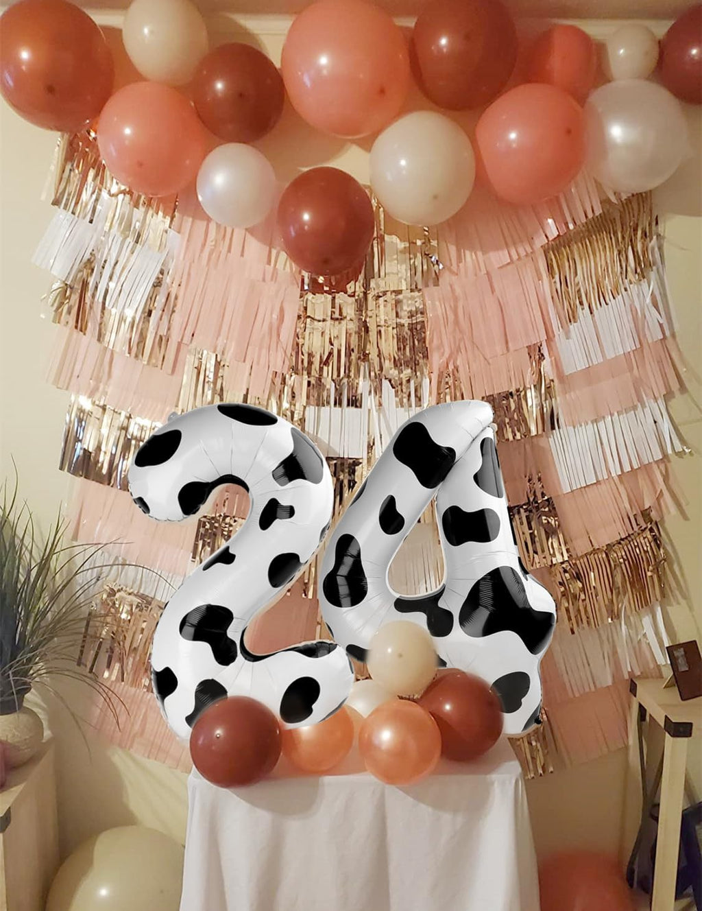 Number 6 Balloon by [Brand Name] - 40 Inch White & Black Birthday Decoration for Boys & Girls