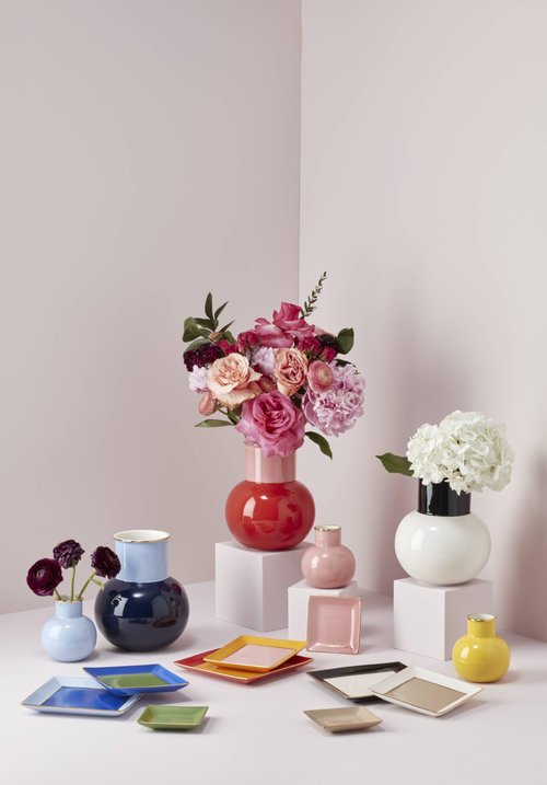 Kate Spade New York Blue Make It Pop Small Vase, 0.68