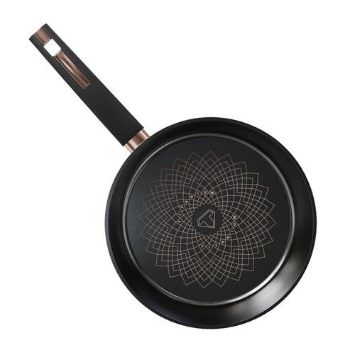 TAYAMA Ultra Titanium Non-Stick Deep (30 cm) Fry Pan, 11.8", Black
