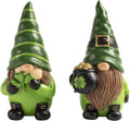 Skiennix St. Patrick's Day Gnomes - 5.1" Resin Leprechaun Figurines for Festive Table Decor | Irish Gifts
