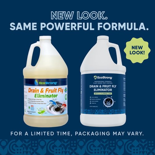Fruit Fly Drain Treatment - All-Natural Drain Fly Eliminator | Eliminates Gnats & Sewer Flies - 1 Gallon