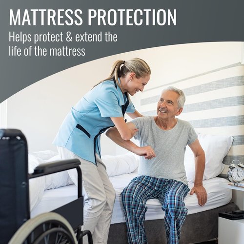 DMI Waterproof Mattress Protector - Soft Encased Zippered Fit for Twin Size Mattresses