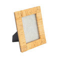 Creative Co-Op Handwoven Rattan Photo Frame, Natural(Holds 5" x 7" Photo)