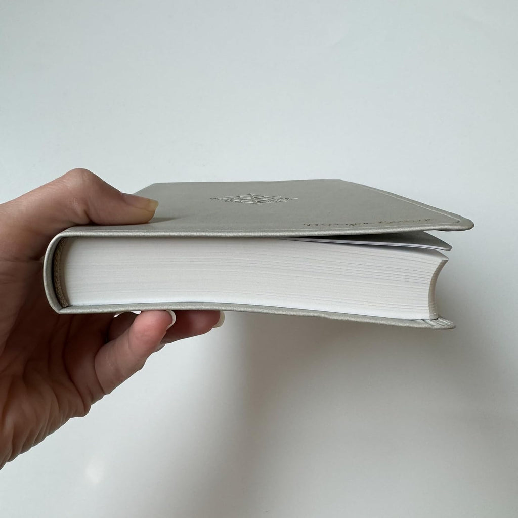 River Stone Personalized ESV Large Print Bible - Custom Hand Lettered Name Cover | Flourish Design