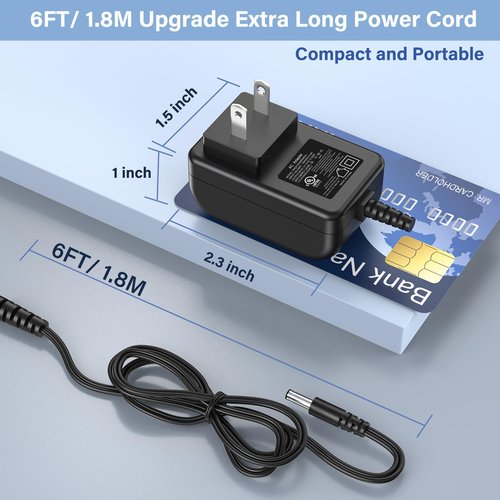 Stick Vacuum Cleaner Charger Fit for INSE N5S N5 Power Cord AC Adapter Replacement for INSE N5S Cordless 6-in-1 Rechargeable Stick Vacuum N670 N570 N660 N500 N550 N560 V70 N600 Charging Plug Cable