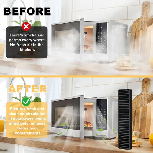 Microwave Charcoal Filter for LG LMHM2237ST, LMH2235ST, LMV2031ST, LMV2031BD, LMHM2237BD, LMVM2033ST, LMV2031SW, LMVM2033BM, MVEL2125F,ken-more model 726, 5230W1A003A Replacement.