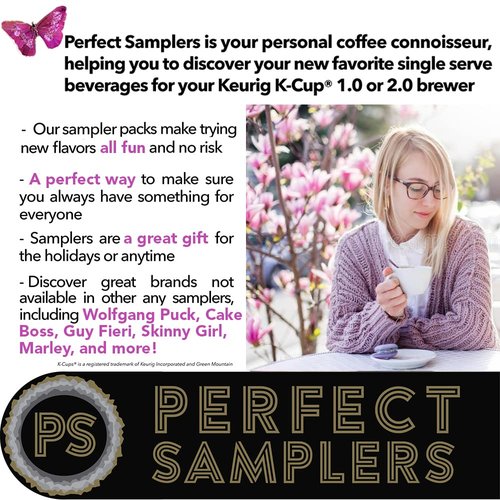 Crazy Cups Flavored Coffee Pods Variety Pack for Keurig K Cups Brewers, Assorted Flavored Coffee Sampler, 80 Count