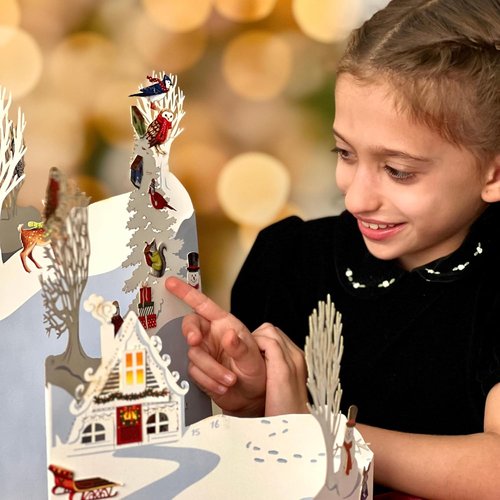 Freshcut Paper 2025 Advent Calendar - Woodland Wonderland 3D Pop-Up Greeting Cards & Notecards