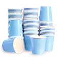 Leafory 4oz Mini Paper Cups, 100 Pack Disposable Bathroom Mouthwash Cups, Espresso Extraction Cup for Home, Office, Bathroom Use, Blue