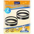 KEEPOW 6960w Belt for Bissell Proheat Steamer, Replacement Belt for Bissell Pet Carpet Cleaner, Fit Model 1846, 1799, 25A3, 7901, 1622, 8910, 7920, 1623, Replace Part 0150621 & 2150628 (2 Sets)
