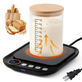 Sourdough Starter Warmer Mat, Sourdough Heating Mat for Jars up to 40 oz with Temp Memory Function & Precise 1°F Thermostat Control, Sourdough Warming Mat for Home Baking (Black, Regular)