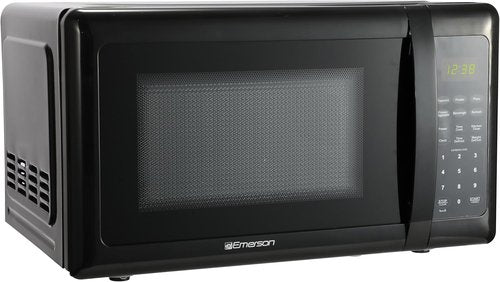 Emerson MW7302B Compact Microwave Oven - 700W Touch Control with LED Display | 0.7 Cu. Ft. Black