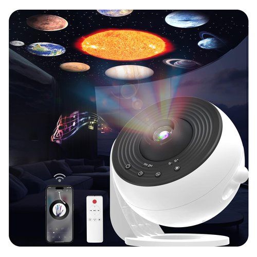 Galaxy Projector Pro for Bedroom Sound Machine, 13 in 1 Planetarium Projector Pro with White Noises, Bluetooth Speaker, Remote, Night Light Christmas Gifts for Teens Girls Boys Kids Adults