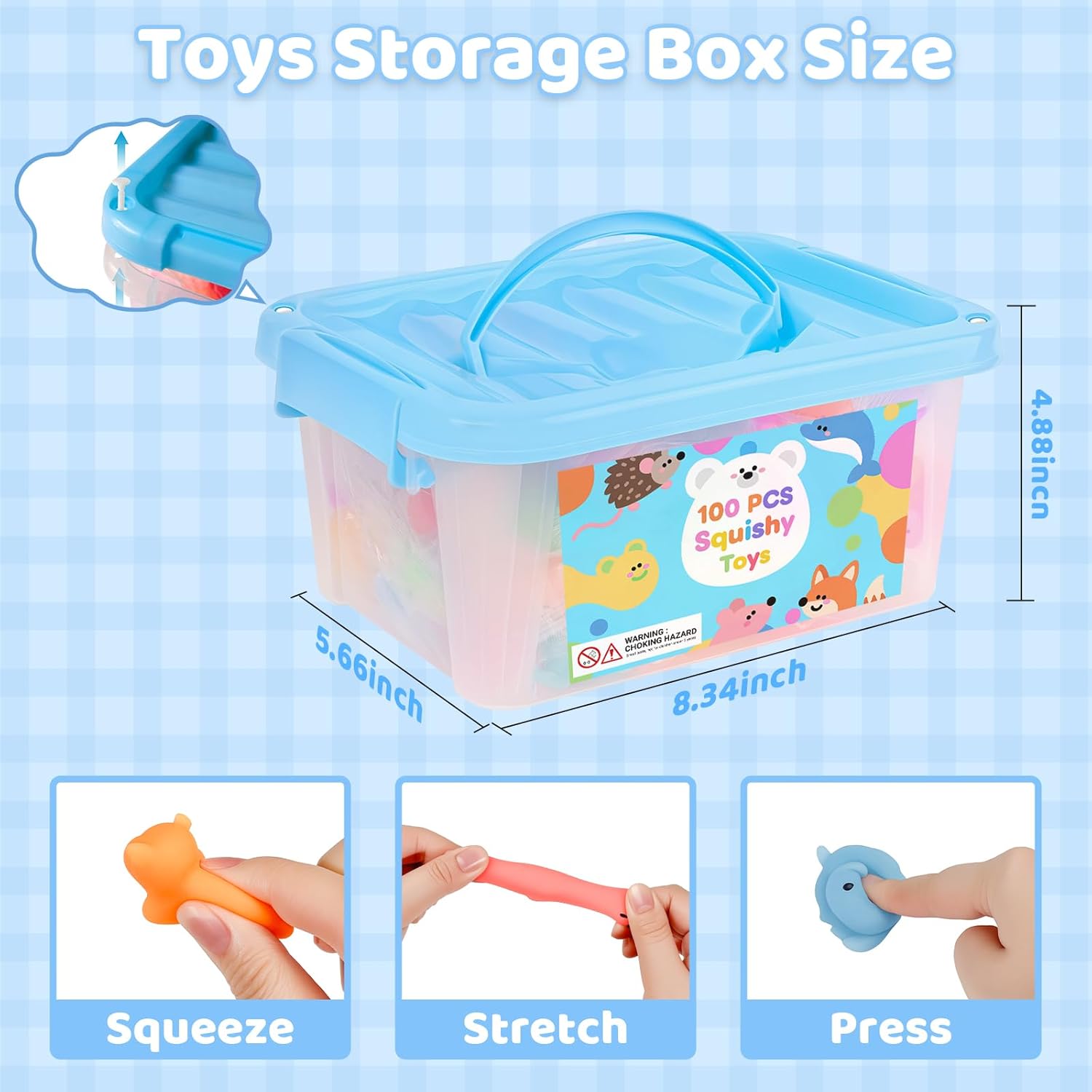 Skiennix 100 Pcs Fidget Toys - Sensory Stress Relief Party Favors for Kids 4-12 | Ideal for Goodie Bags & Classroom Prizes