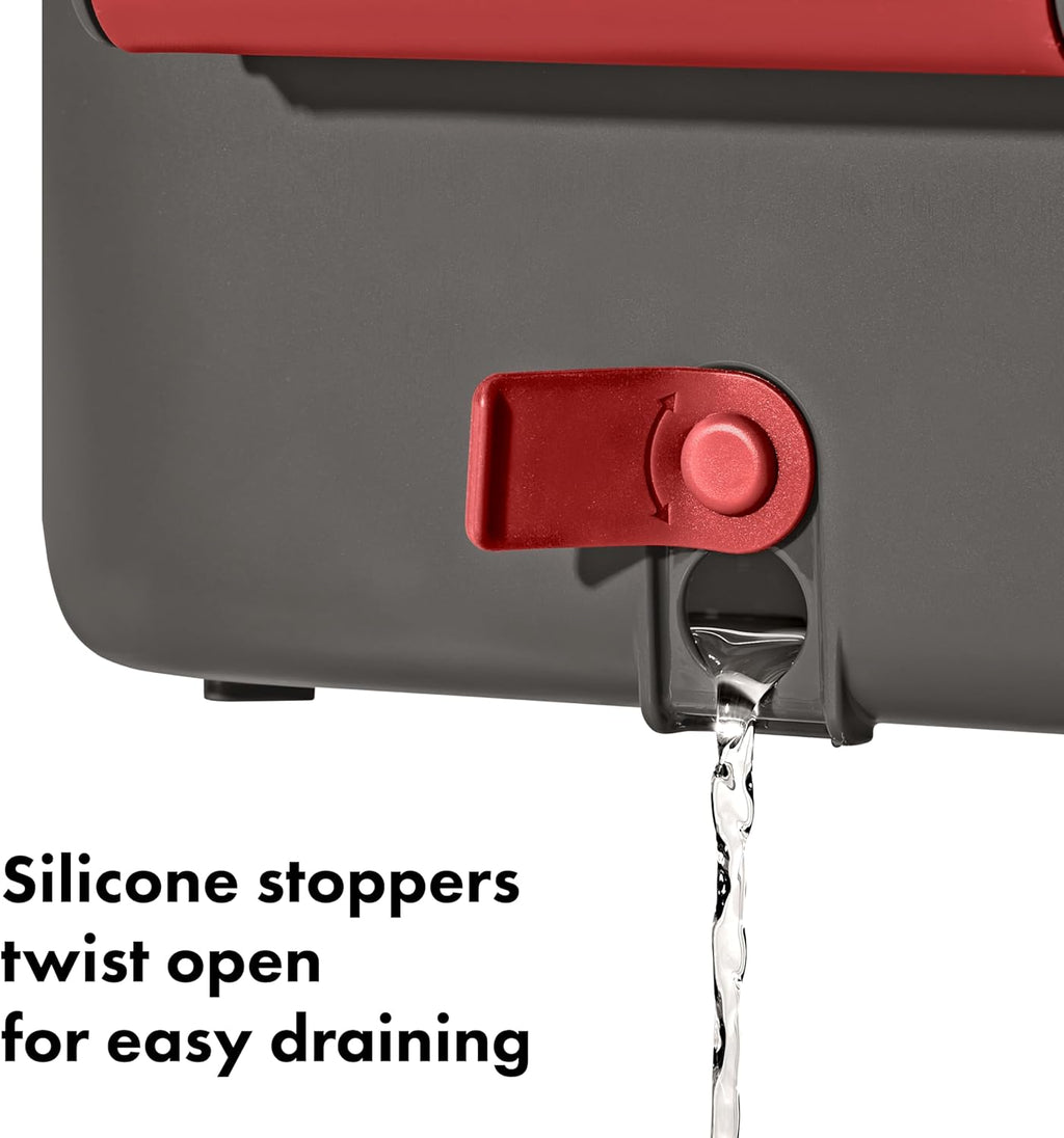 OXO Outdoor Wash, Dry & Stow System - Versatile Cleaning Solution for Camping & Outdoor Adventures