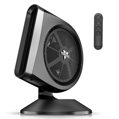 Vornado STRATA 8T Oscillating Table Fan with Remote, Energy Efficient DC Motor, Removable Grille, Pivoting Head, 10 Electric Fan Speeds, Quiet Operation, Versatile Fan for Bedroom & Home