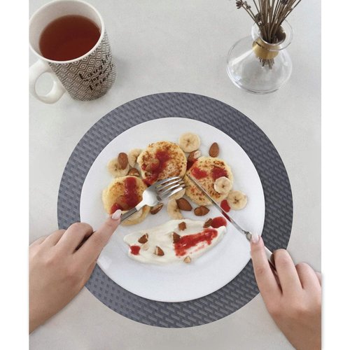 HooTown Shelf Liner Kitchen Cabinet Drawer Mats 23.6 Inch Wide x 393.7 Inch Long, Non Stick EVA Plastic Trimmable Pantry Closet, Cupboard, Drawer Mat, Gray