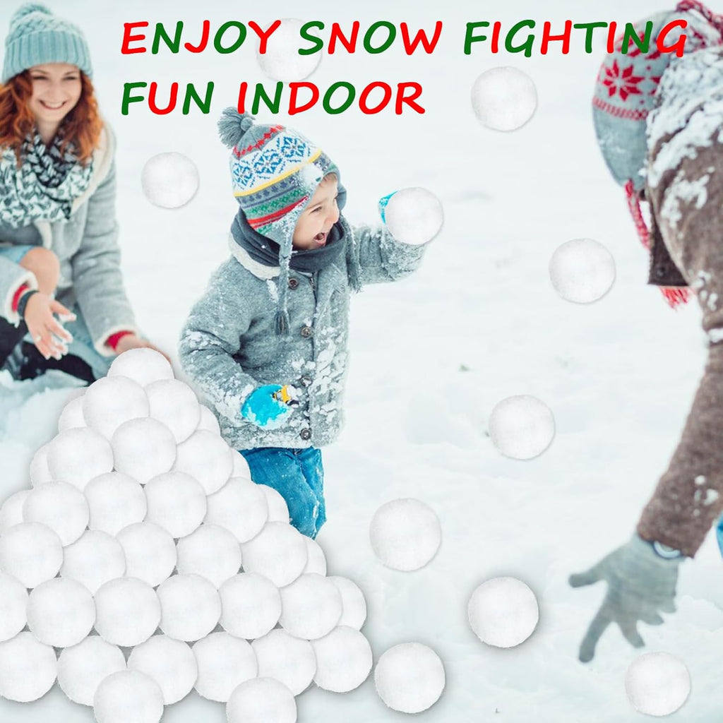 Skiennix Reusable Water Balls - 50 Pack Fake Snowballs for Outdoor Fun | Indoor Activity Toys for All Ages