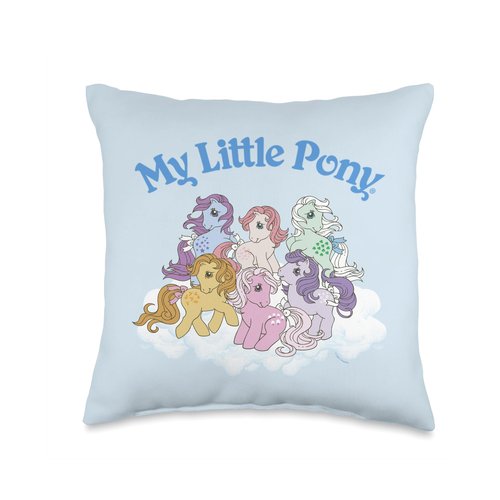 My Little Pony Group Cloud Pony Party Throw Pillow