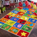 SXYLPP ABC Alphabet Animal Rug, Educational Letter Learning Game Playmat for Kids, Crawl Floor Mat in The Bedroom, Playroom, or Classroom(31x47in)