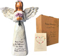 Skiennix Retirement Gift for Women - 5.5” Angel Figurine with Card | Perfect for Coworkers & Friends