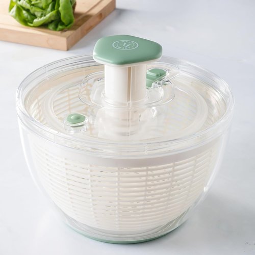 Martha Stewart Gulfwind 6.3 Qt Salad Spinner - Efficient Fruit & Vegetable Washer with Strainer