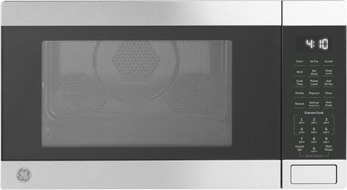 GE 4-in-1 Countertop Microwave Oven - 1.0 Cu Ft, 1050W Convection with Air Fry & Broil | Compact Stainless Steel for Apartments & Offices